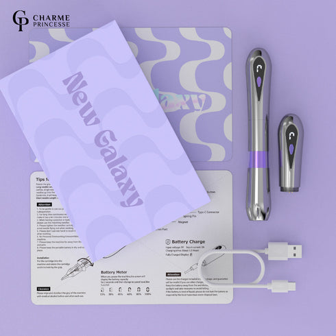 Charme Princesse Wireless PMU Tattoo Pen package