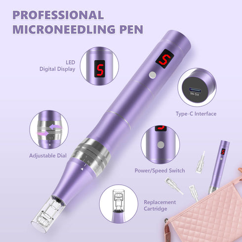 QUELLE Adjustable Dial PROFESSIONAL MICRONEEDLING PEN KIT