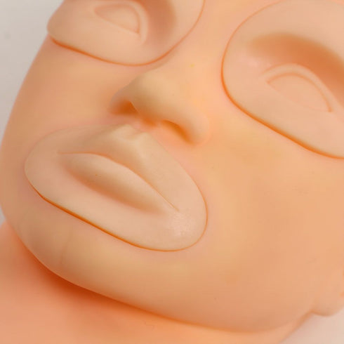 Removable Silicone Mannequin Training Head Model - Replacement Parts 2 Eyes + 1 Lips
