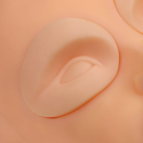 Removable Silicone Mannequin Training Head Model - Replacement Parts 2 Eyes + 1 Lips