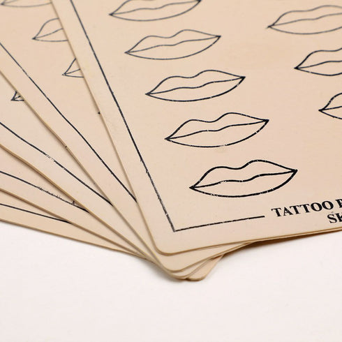 Multi-purpose microblades tattoo practice skin 5pcs - Lip