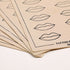 Multi-purpose microblades tattoo practice skin 5pcs - Lip