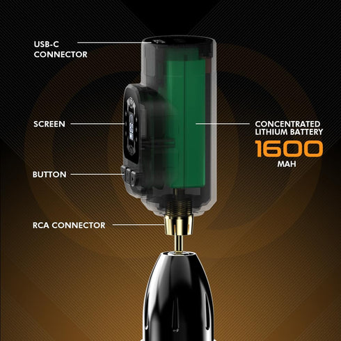 Hawink Tattoo Battery Wireless Power Supply for RCA Machine