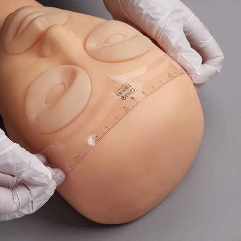 50Pcs Eyebrow Stencil Microblading Ruler Sticker