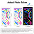 PFARRER 20 Sheet Glow in The Dark Neon Temporary Tattoos/Tattoo Stencils