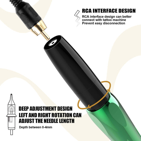 EM165 RCA-Connected Permanent Makeup Machine Kit