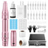 EK403 Wireless Permanent Makeup Machine Kit Rotary Eyebrow Pen Machine With 15pcs 1R/1P Needles Supply for Eyebrow Lip Eyeliner