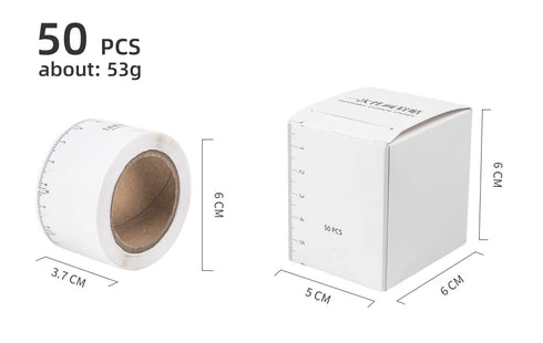 50Pcs Eyebrow Ruler Sticker for Microblading