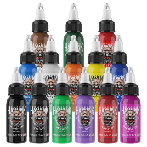 Tattoo Ink Colors Set 15ml/30ml HAWINK
