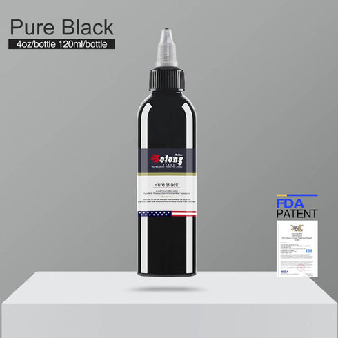 Tattoo Ink Color Pure Black Solong