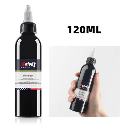 Tattoo Ink Color Pure Black Solong