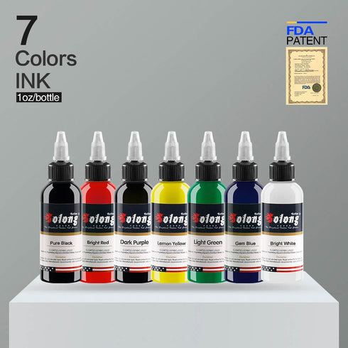 Tattoo Ink Color Set 7/14 PCS 30ml Solong