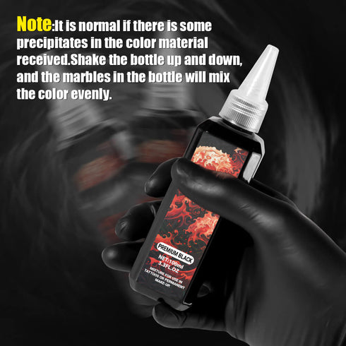Tattoo Ink Color Concentrated Black and Premium Black NAZZOR