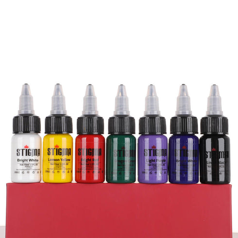 Tattoo Ink Set 7/14 Colors 15ml Bottles Stigma