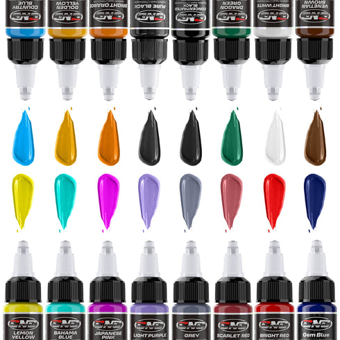 Tattoo Ink Set 10/16 Colors 15ml Bottles CNC