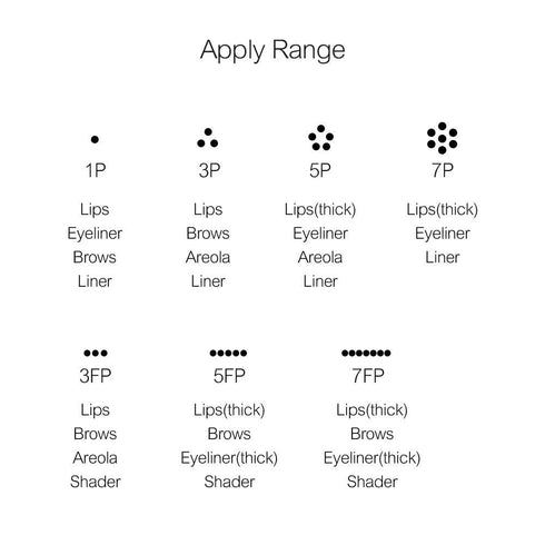 PMU Cartridges Permanent Makeup Cartridges for Eyebrow Round Liner RL 10PCS