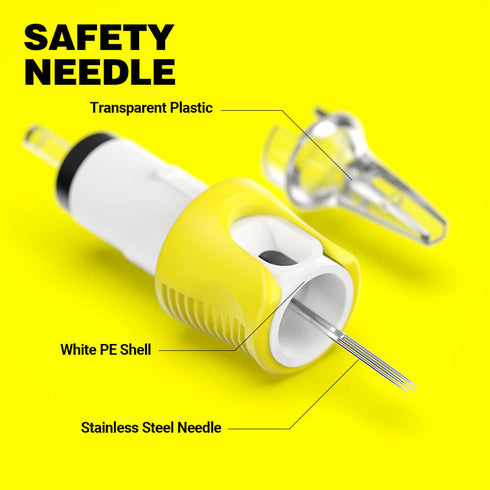 Quelle Tattoo Needle Cartridges Finger Ledge Round Liner RL 16PCS