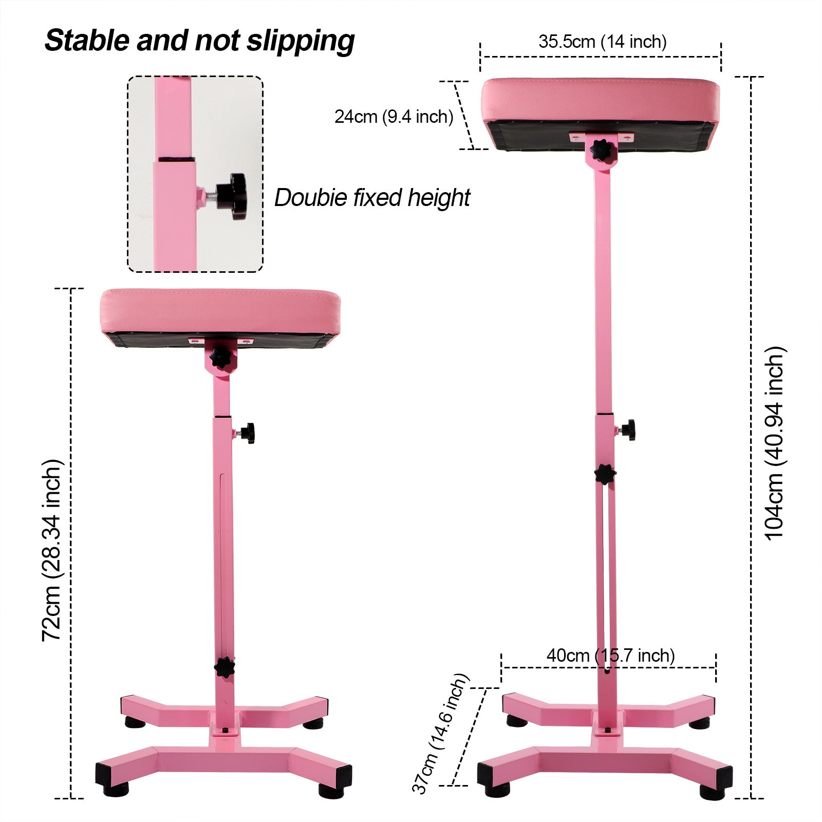 Solong Tattoo Armrest Stand and Legrest Adjustable Height Chair