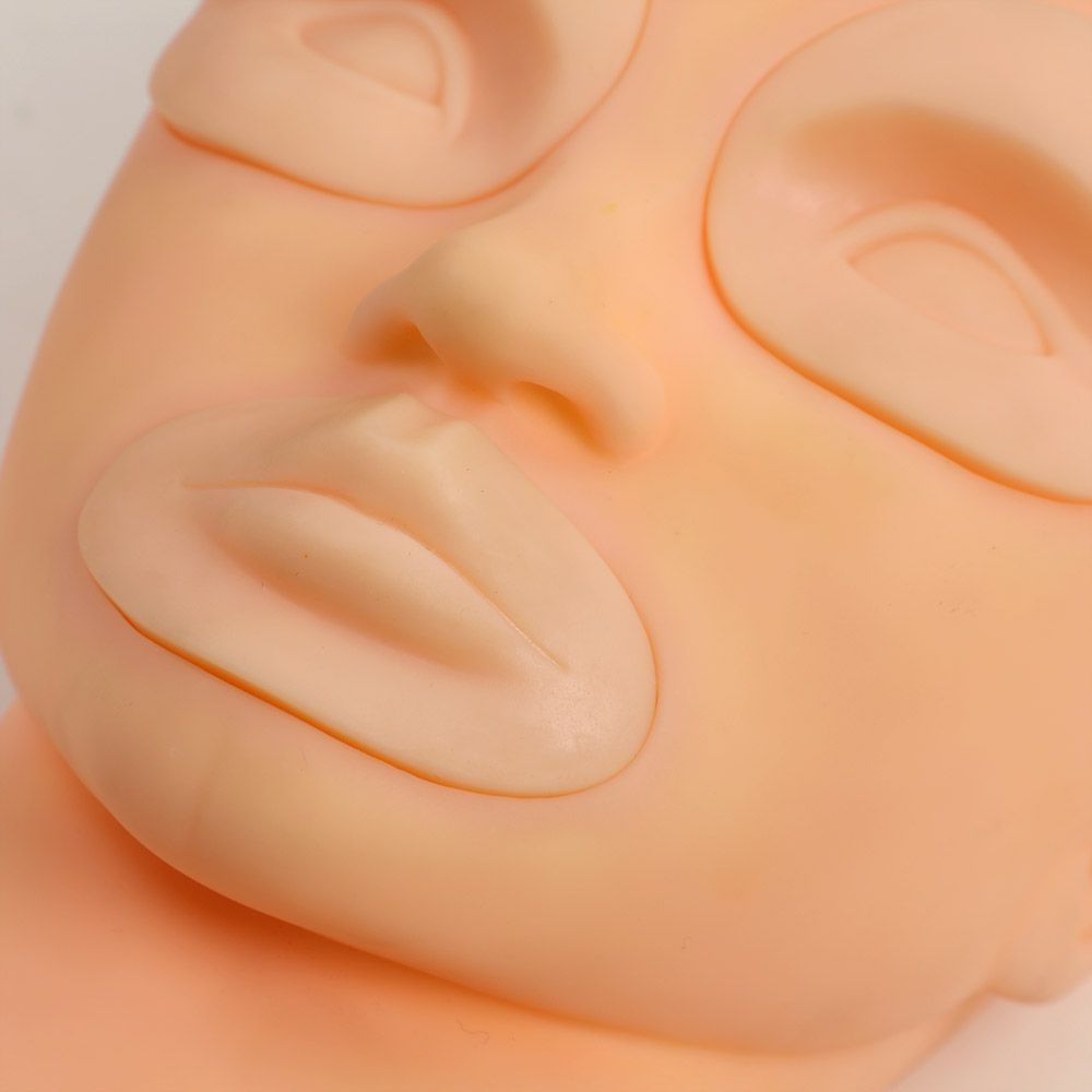 Removable Silicone Mannequin Training Head Model - Replacement Parts 2 Eyes + 1 Lips
