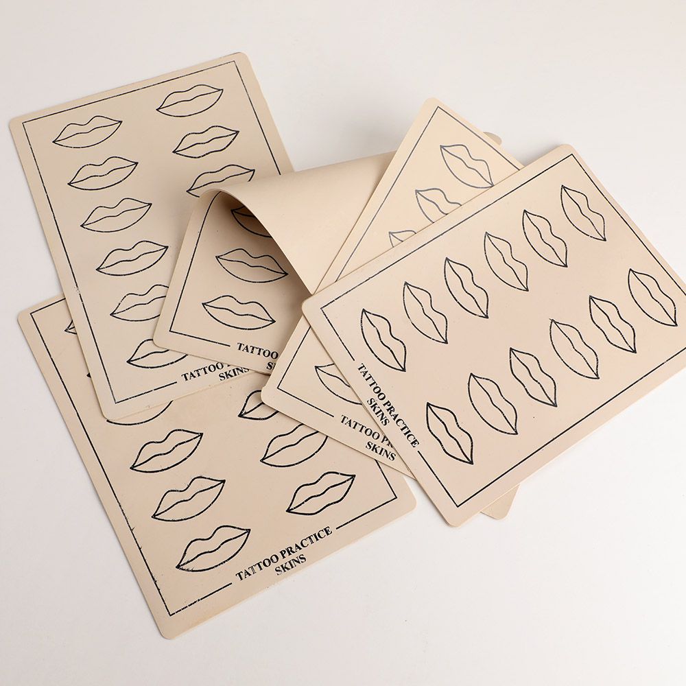 Multi-purpose microblades tattoo practice skin 5pcs - Lip