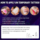 PFARRER 20 Sheet Glow in The Dark Neon Temporary Tattoos/Tattoo Stencils