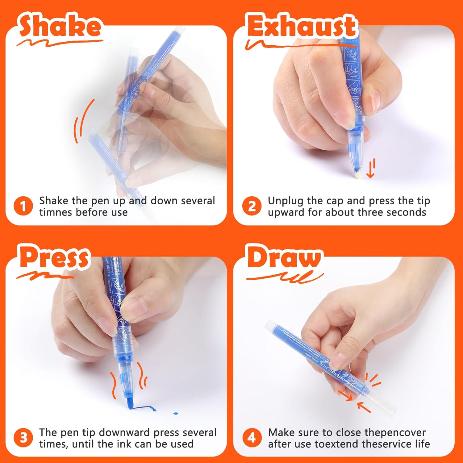 Temporary Tattoo Pens using method