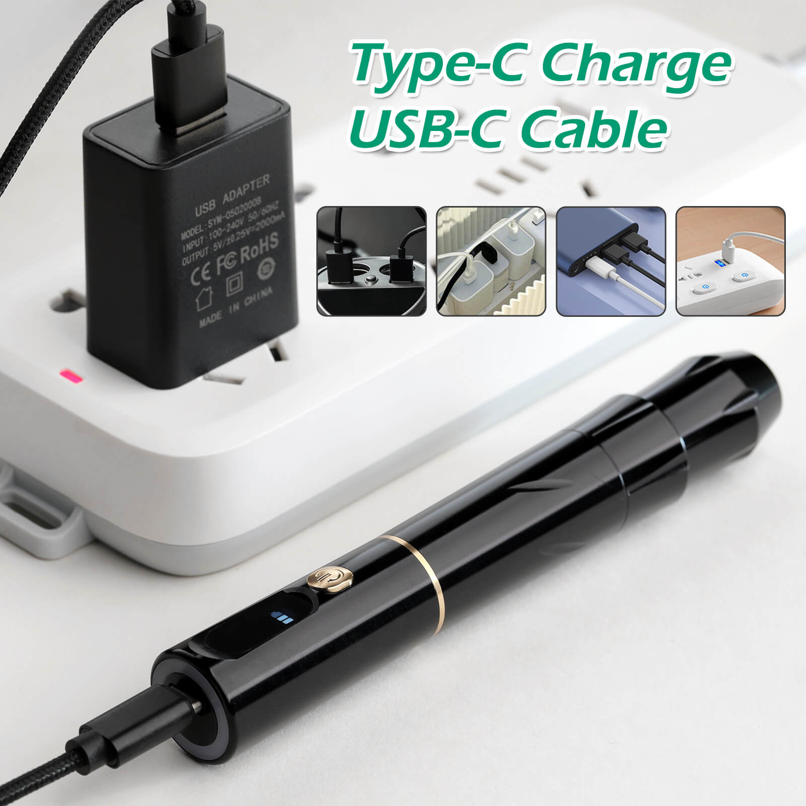 Charme Princesse Diamond Wireless Pmu Eyebrow Machine Kit with 10 Pcs Needle Cartridges