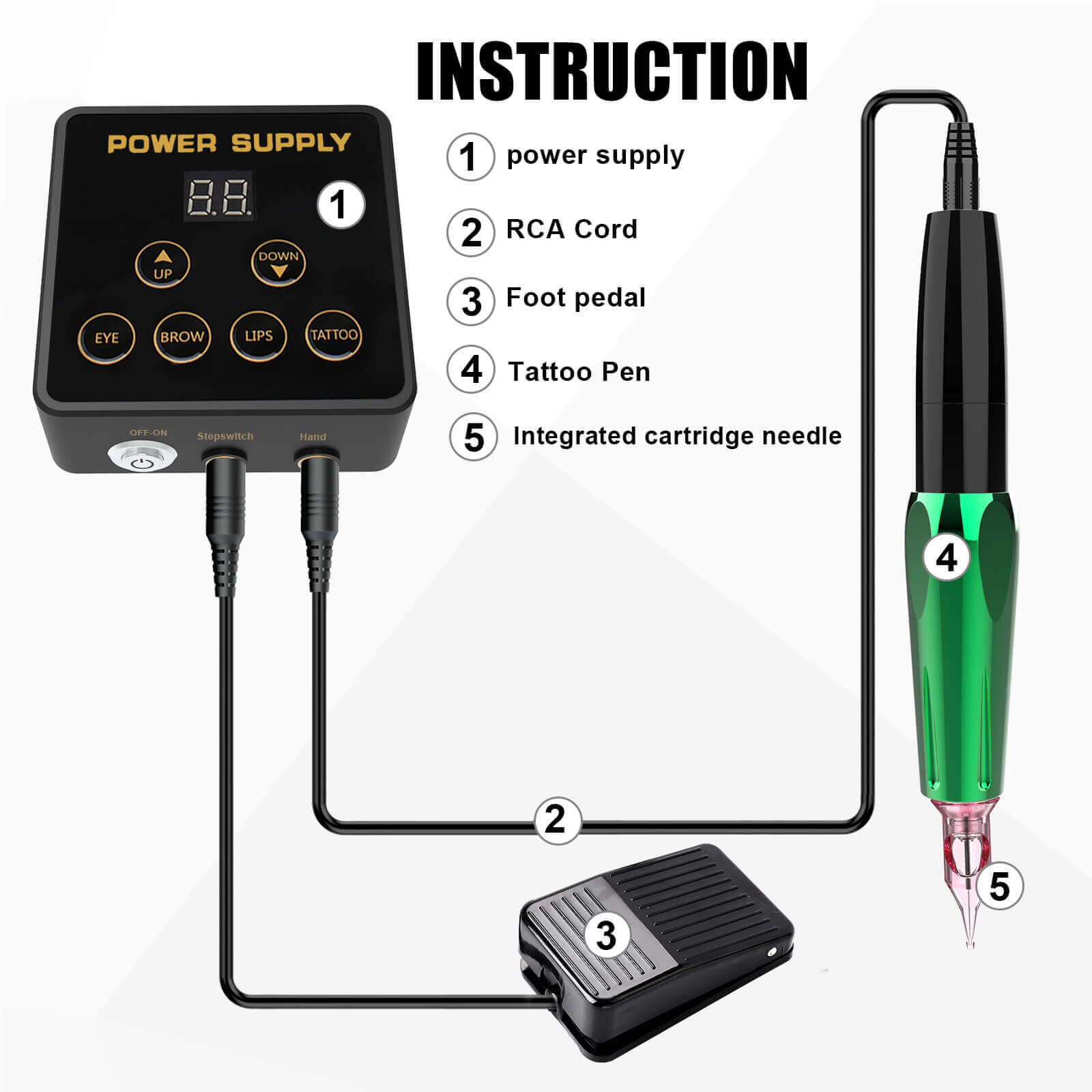 EM165 Permanent Makeup Machine Kit