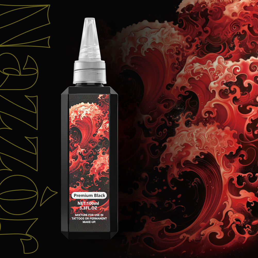 Tattoo Ink Color Concentrated Black and Premium Black NAZZOR
